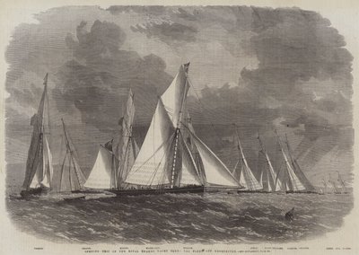 Viaggio inaugurale del Royal Thames Yacht Club, la flotta al largo di Greenhithe da Edwin Weedon